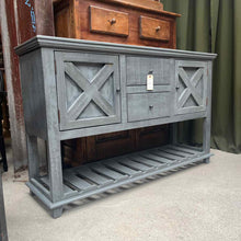 Load image into Gallery viewer, Rustic Wood Buffet Cabinet
