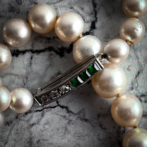 Vintage Traditional Cultured Akoyo Pearl Multi-Strand Necklace