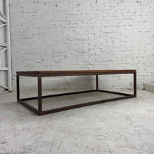 Load image into Gallery viewer, Industrial Rustic Wood &amp; Steel Ccoktail Table
