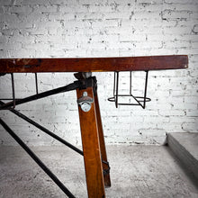 Load image into Gallery viewer, Rustic Mesquite &amp; Iron Kitchen Island

