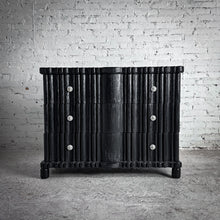 Load image into Gallery viewer, Eclectic Black Wood Dresser Chest of Drawers
