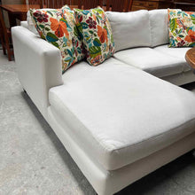 Load image into Gallery viewer, White Basketweave Modular Sectional Sofa
