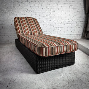Set of 2 Contemporary All-Weather Rattan Lounge Chair