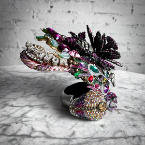 Lynn Carlton Eclectic Mixed Materials Clamper Bracelet
