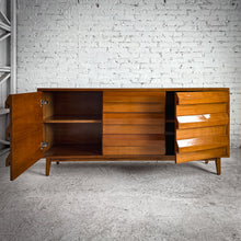 Load image into Gallery viewer, Mid-Century Modern Veneer Teak Sideboard
