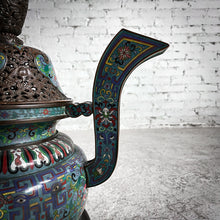 Load image into Gallery viewer, Qing Dynasty Cloisonne Bronze Incense Burner Container
