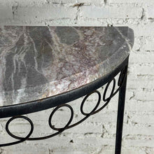 Load image into Gallery viewer, Neoclassical Demilune Marble Console

