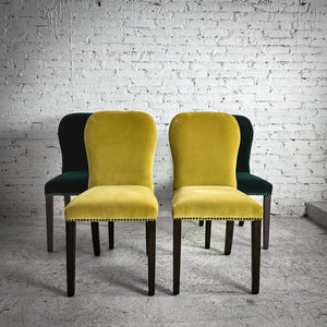 Set of 4 OKA Stafford Velvet Dining Chair
