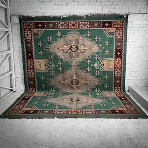 Kazak Wool Area Turkish Flatweave Rug
