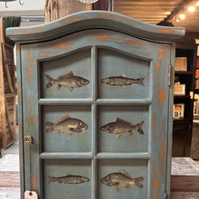Load image into Gallery viewer, Vintage Nautical Wall Wood Cabinet
