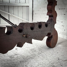 Load image into Gallery viewer, Jason Scott Collection Old World Stained Trestle Oak Dining Table
