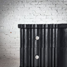 Load image into Gallery viewer, Eclectic Black Wood Dresser Chest of Drawers
