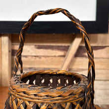 Load image into Gallery viewer, Antique Japanese Woven Basket Decorative Accessory
