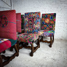 Load image into Gallery viewer, Vintage Huipil Upholstered Wood Chair
