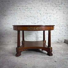 Load image into Gallery viewer, Antique Empire Revival Mahogany Entry Table
