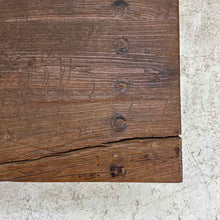 Load image into Gallery viewer, Industrial Rustic Wood &amp; Steel Ccoktail Table
