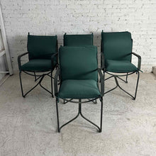 Load image into Gallery viewer, Set of 4 MCM Green Ribbon Slat Chairs
