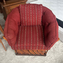Load image into Gallery viewer, Pair of Mexican Cushioned Tan Armchairs
