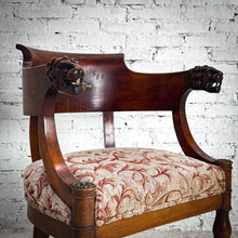 Load image into Gallery viewer, Empire Mahogany Lion Head Armchair
