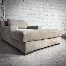 Load image into Gallery viewer, Restoration Hardware Oversized Contemporary Nubuck Leather Chaise
