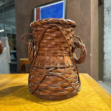 Load image into Gallery viewer, Antique Japanese Woven Basket Decorative Accessory
