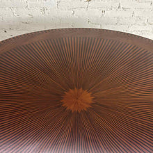 Load image into Gallery viewer, Sunburst Marquetry Pedestal Dining Table
