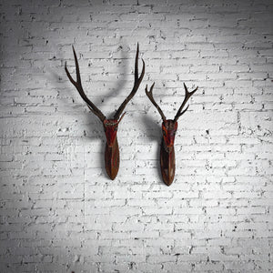 Single Southeast Asian Hand Carved Painted Wood Wall Decor
