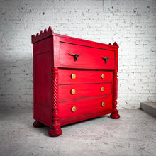 Load image into Gallery viewer, American Empire Painted Wood Chest of Drawers
