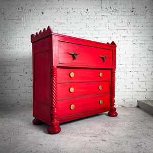 American Empire Painted Wood Chest of Drawers