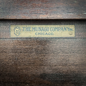 The Munago Company Italian Renaissance Secretary Mahogany Desk