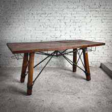 Load image into Gallery viewer, Rustic Mesquite &amp; Iron Kitchen Island
