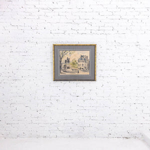 20th Century Guy De Neyrac Impressionism Watercolor Landscape Painting
