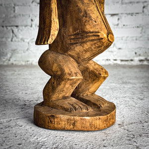 20th Century African Wood Male Ancestor Decorative Sculpture