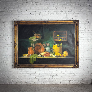 Pepe Reyes Baroque Style Chiaroscuro Still Life Painting