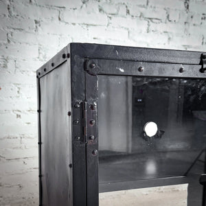 Modern Industrial Iron Cabinet