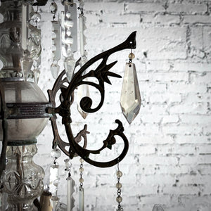 19th C. Italian Style Bronze Crystal Chandelier