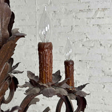 Load image into Gallery viewer, 12-Light Spanish Revival Wrought Iron Chandelier
