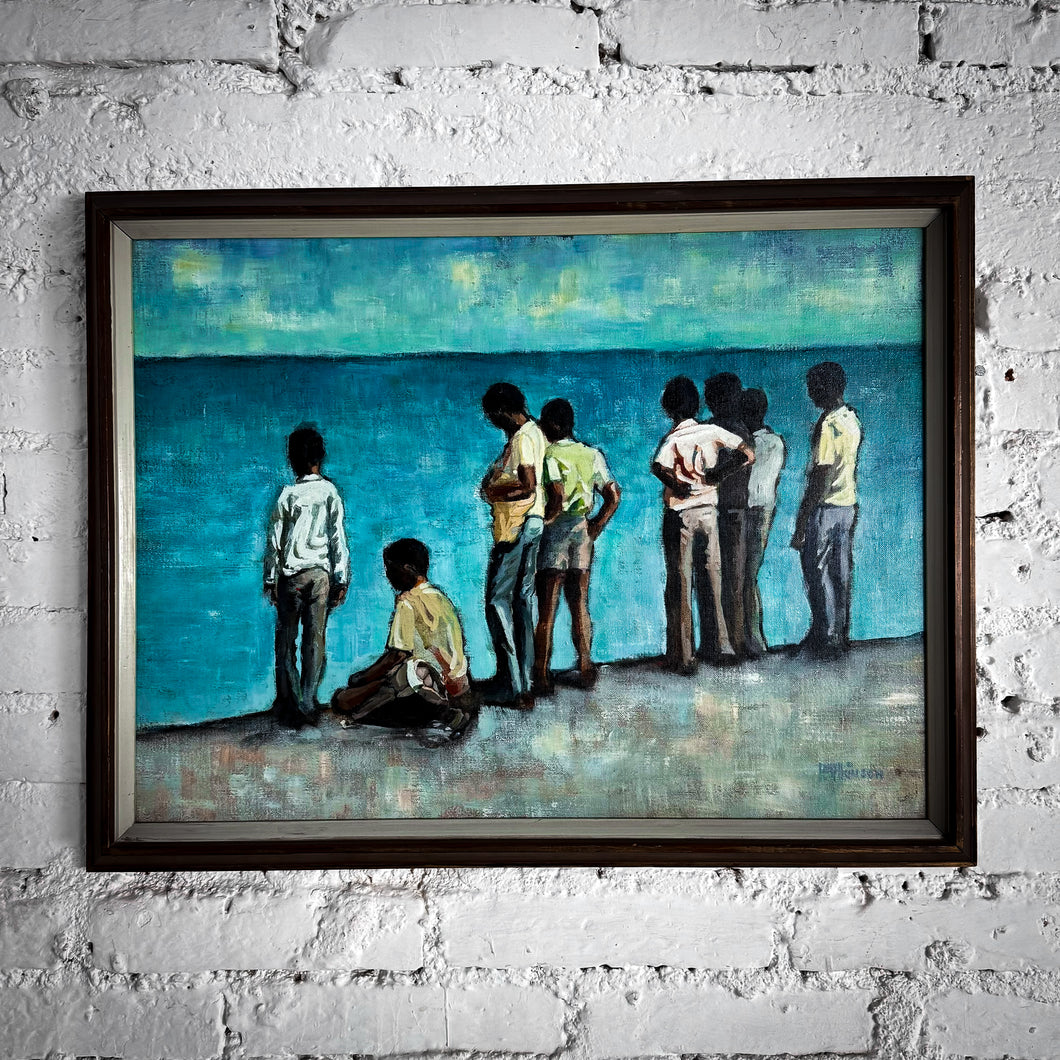 Vintage Signed Figurative Painting
