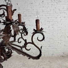 Load image into Gallery viewer, 12-Light Spanish Revival Wrought Iron Chandelier
