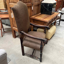 Load image into Gallery viewer, Traditional Upholstered Wood Accent Chair
