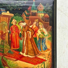 Load image into Gallery viewer, Fedoskino Russian 'Tsar Saltan' Lacquer Box
