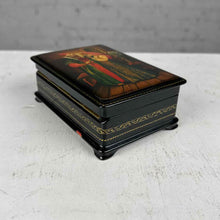 Load image into Gallery viewer, Fedoskino Russian 'The Red Flower'  Lacquer Box
