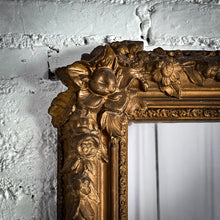 Load image into Gallery viewer, Antique French Gilt Wood Wall Mirror
