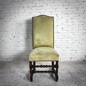 Transitional Suede Upholstered Accent Chair