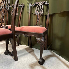 Load image into Gallery viewer, Single Chippendale Carved Mahogany Dining Chair

