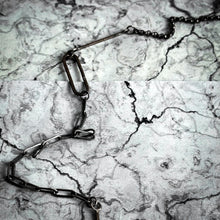 Load image into Gallery viewer, Contemporary Artisan Mixed Metals Fossil Pendant Necklace
