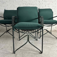 Load image into Gallery viewer, Set of 4 MCM Green Ribbon Slat Chairs
