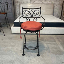 Load image into Gallery viewer, Set of 4 Spanish Colonial Swivel Iron Counter Stools
