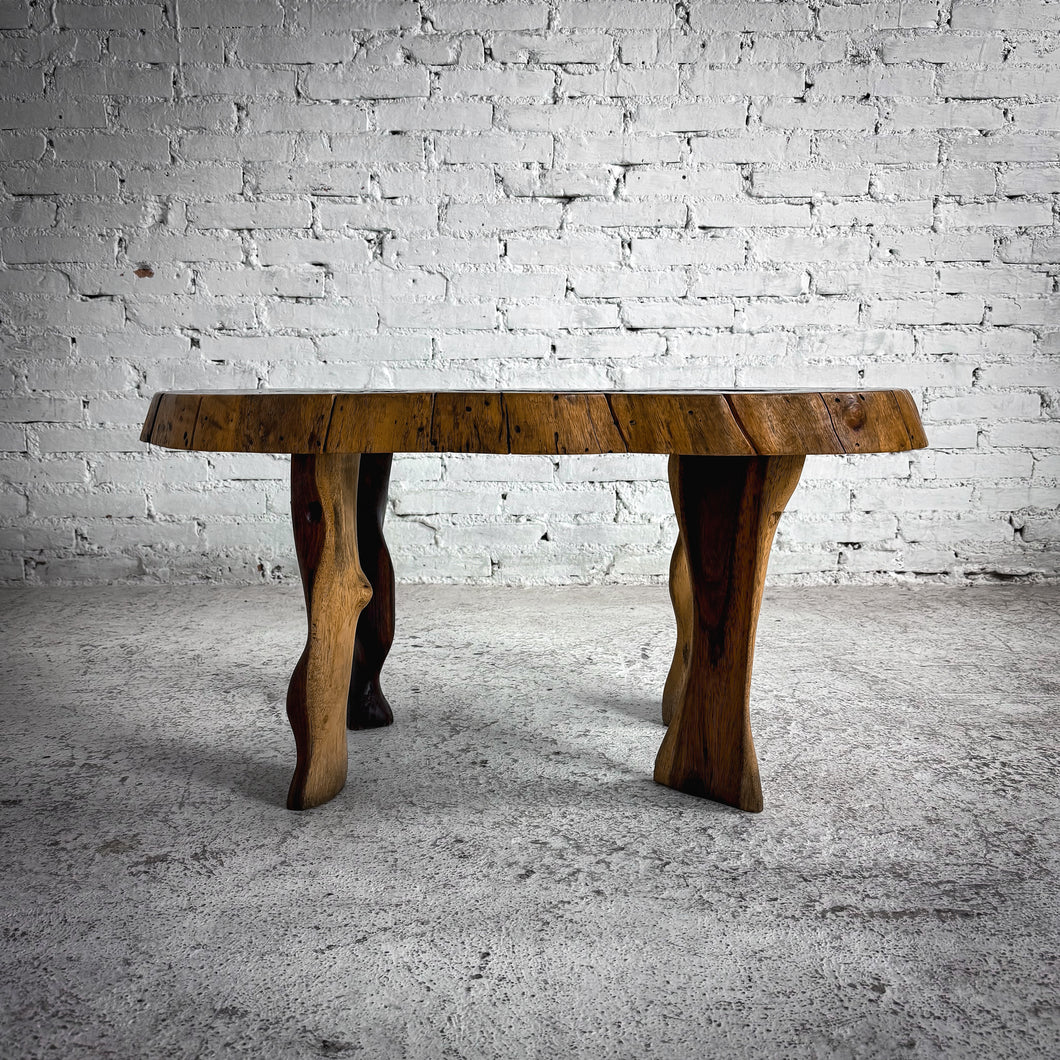 Live Edge Tropical Hardwood Cocktail Table