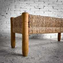 Load image into Gallery viewer, Mexican Rush Seat Bench
